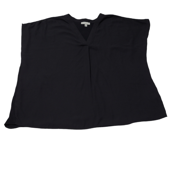 LAST CHANCE - Black V-Neck Sleeveless Rayon Blend Blouse Size 1X - Picture 7 of 10